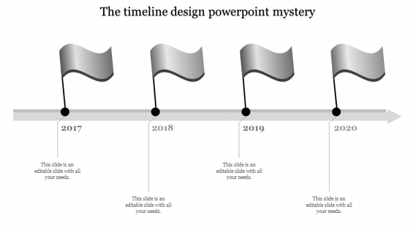 Year Timeline Template Slide For Powerpoint Presentation